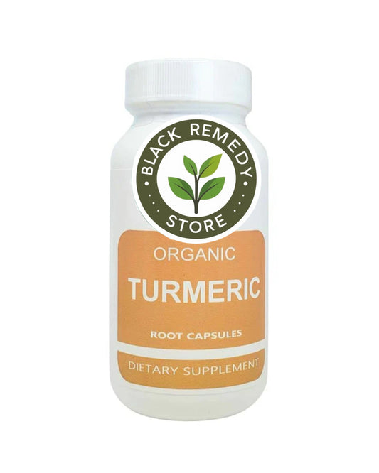 Organic Turmeric Root Powder & Peppercorn Capsules